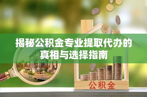 黎平揭秘公积金专业提取代办的真相与选择指南